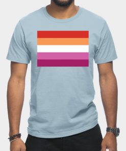 Lesbian T-Shirts - Lesbian Pride Flag T-Shirt TP1503 6 - Lesbian Flag Lesbian Pride Flag