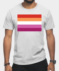 Lesbian T-Shirts - Lesbian Pride Flag T-Shirt TP1503 7 - Lesbian Flag Lesbian Pride Flag