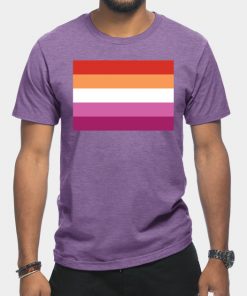 Lesbian T-Shirts - Lesbian Pride Flag T-Shirt TP1503 8 - Lesbian Flag Lesbian Pride Flag