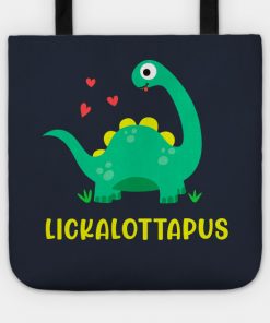 Lesbian - Lickalottapus with cute green dinosaur Design