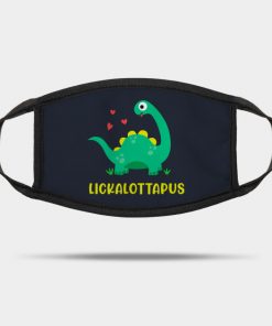 Lesbian - Lickalottapus with cute green dinosaur Design