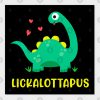 Lesbian - Lickalottapus with cute green dinosaur Design