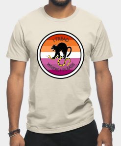 Lesbian T-Shirts - Don't Tread on Me - Lesbian T-Shirt TP1503 11 - Lesbian Flag Don't Tread on Me - Lesbian