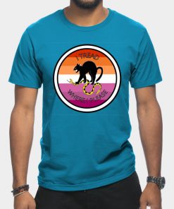 Lesbian T-Shirts - Don't Tread on Me - Lesbian T-Shirt TP1503 14 - Lesbian Flag Don't Tread on Me - Lesbian