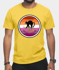 Lesbian T-Shirts - Don't Tread on Me - Lesbian T-Shirt TP1503 2 - Lesbian Flag Don't Tread on Me - Lesbian