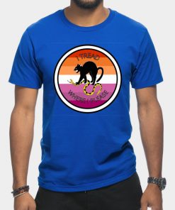 Lesbian T-Shirts - Don't Tread on Me - Lesbian T-Shirt TP1503 20 - Lesbian Flag Don't Tread on Me - Lesbian