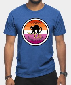 Lesbian T-Shirts - Don't Tread on Me - Lesbian T-Shirt TP1503 22 - Lesbian Flag Don't Tread on Me - Lesbian