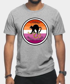 Lesbian T-Shirts - Don't Tread on Me - Lesbian T-Shirt TP1503 23 - Lesbian Flag Don't Tread on Me - Lesbian