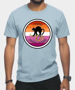 Lesbian T-Shirts - Don't Tread on Me - Lesbian T-Shirt TP1503 25 - Lesbian Flag Don't Tread on Me - Lesbian