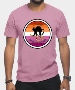 Lesbian T-Shirts - Don't Tread on Me - Lesbian T-Shirt TP1503 26 - Lesbian Flag Don't Tread on Me - Lesbian