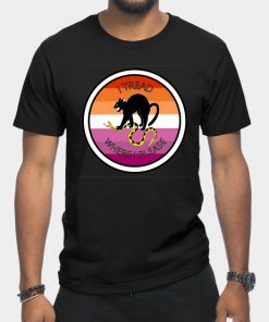 Lesbian T-Shirts - Don't Tread on Me - Lesbian T-Shirt TP1503 3 - Lesbian Flag Don't Tread on Me - Lesbian