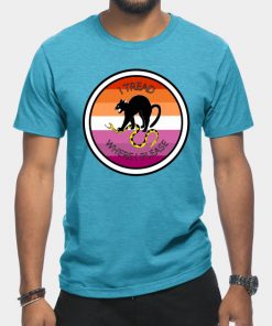 Lesbian T-Shirts - Don't Tread on Me - Lesbian T-Shirt TP1503 9 - Lesbian Flag Don't Tread on Me - Lesbian