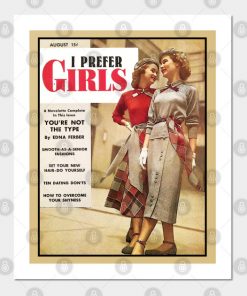 Lesbian Posters - Lesbian- I Prefer Girls Design Poster TP1503 2 - Lesbian Flag Lesbian- I Prefer Girls Design