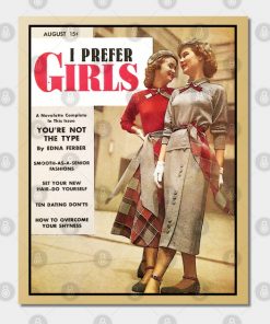 Lesbian Posters - Lesbian- I Prefer Girls Design Poster TP1503 4 - Lesbian Flag Lesbian- I Prefer Girls Design