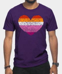 Lesbian T-Shirts - Lesbian Pride Flag T-Shirt TP1503 12 - Lesbian Flag Lesbian Pride Flag