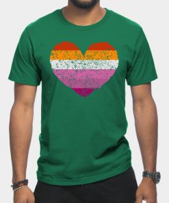 Lesbian T-Shirts - Lesbian Pride Flag T-Shirt TP1503 13 - Lesbian Flag Lesbian Pride Flag