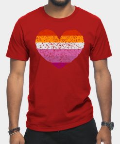 Lesbian T-Shirts - Lesbian Pride Flag T-Shirt TP1503 15 - Lesbian Flag Lesbian Pride Flag