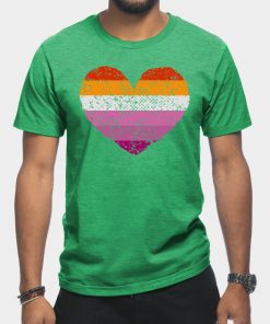 Lesbian T-Shirts - Lesbian Pride Flag T-Shirt TP1503 17 - Lesbian Flag Lesbian Pride Flag
