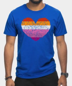 Lesbian T-Shirts - Lesbian Pride Flag T-Shirt TP1503 19 - Lesbian Flag Lesbian Pride Flag