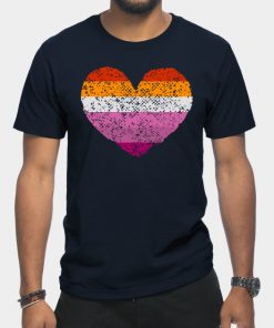 Lesbian T-Shirts - Lesbian Pride Flag T-Shirt TP1503 2 - Lesbian Flag Lesbian Pride Flag