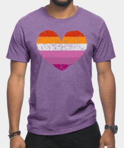 Lesbian T-Shirts - Lesbian Pride Flag T-Shirt TP1503 3 - Lesbian Flag Lesbian Pride Flag