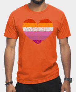 Lesbian T-Shirts - Lesbian Pride Flag T-Shirt TP1503 4 - Lesbian Flag Lesbian Pride Flag