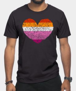 Lesbian T-Shirts - Lesbian Pride Flag T-Shirt TP1503 5 - Lesbian Flag Lesbian Pride Flag