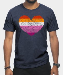 Lesbian T-Shirts - Lesbian Pride Flag T-Shirt TP1503 6 - Lesbian Flag Lesbian Pride Flag