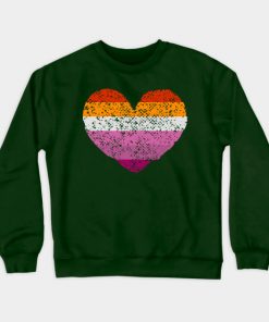 Lesbian Sweatshirts - Lesbian Pride Flag Sweatshirt TP1503 2 - Lesbian Flag Lesbian Pride Flag