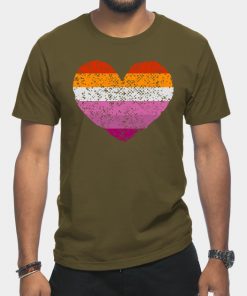 Lesbian T-Shirts - Lesbian Pride Flag T-Shirt TP1503 7 - Lesbian Flag Lesbian Pride Flag
