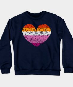 Lesbian Sweatshirts - Lesbian Pride Flag Sweatshirt TP1503 4 - Lesbian Flag Lesbian Pride Flag