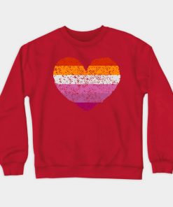 Lesbian Sweatshirts - Lesbian Pride Flag Sweatshirt TP1503 5 - Lesbian Flag Lesbian Pride Flag