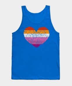 Lesbian Tank Tops - Lesbian Pride Flag Tank Top TP1503 2 - Lesbian Flag Lesbian Pride Flag