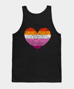 Lesbian Tank Tops - Lesbian Pride Flag Tank Top TP1503 3 - Lesbian Flag Lesbian Pride Flag