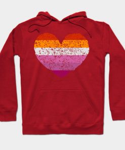 Lesbian Hoodies - Lesbian Pride Flag Hoodie TP1503 3 - Lesbian Flag Lesbian Pride Flag