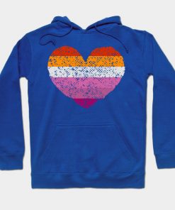Lesbian Hoodies - Lesbian Pride Flag Hoodie TP1503 4 - Lesbian Flag Lesbian Pride Flag