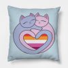Lesbian Flag Heart Cats Kawaii