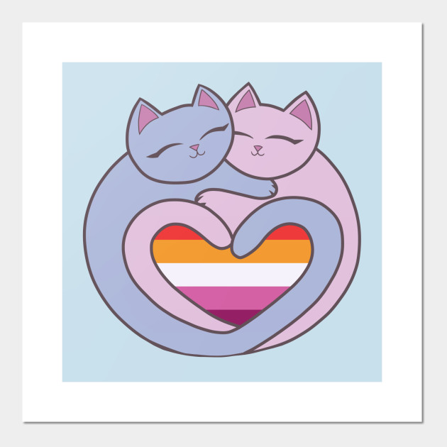 22648726_0-69 Lesbian Flag Heart Cats Kawaii