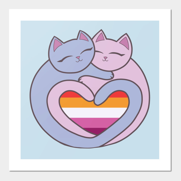 22648726_0-70 Lesbian Flag Heart Cats Kawaii