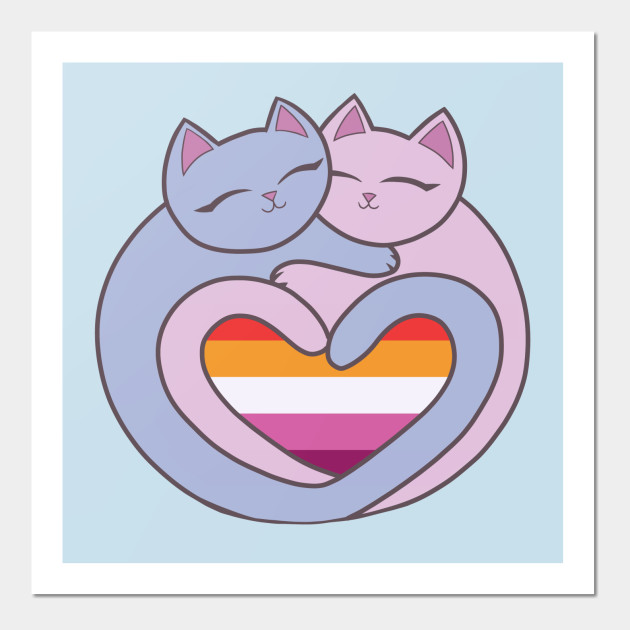 22648726_0-71 Lesbian Flag Heart Cats Kawaii
