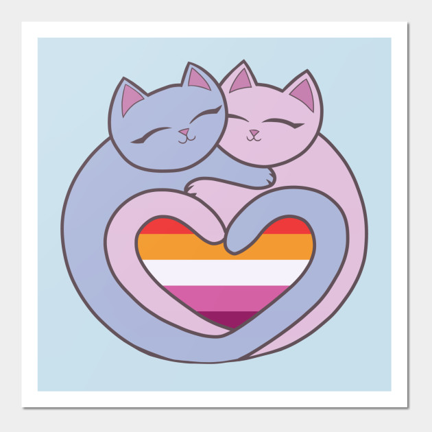 22648726_0-72 Lesbian Flag Heart Cats Kawaii