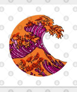 Lesbian Posters - The Great Lesbian Wave Poster TP1503 2 - Lesbian Flag The Great Lesbian Wave