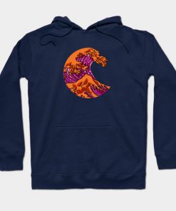 Lesbian Hoodies - The Great Lesbian Wave Hoodie TP1503 2 - Lesbian Flag The Great Lesbian Wave