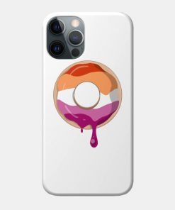 Lesbian Cases - Lesbian Pride Donut Phone Case TP1503 6 - Lesbian Flag Lesbian Pride Donut