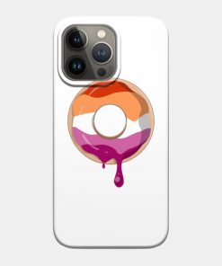 Lesbian Cases - Lesbian Pride Donut Phone Case TP1503 11 - Lesbian Flag Lesbian Pride Donut