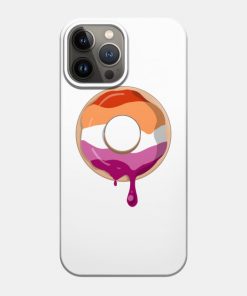 Lesbian Cases - Lesbian Pride Donut Phone Case TP1503 12 - Lesbian Flag Lesbian Pride Donut