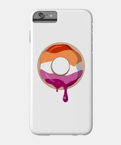 Lesbian Cases - Lesbian Pride Donut Phone Case TP1503 14 - Lesbian Flag Lesbian Pride Donut