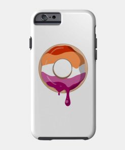 Lesbian Cases - Lesbian Pride Donut Phone Case TP1503 17 - Lesbian Flag Lesbian Pride Donut