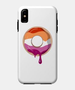 Lesbian Cases - Lesbian Pride Donut Phone Case TP1503 18 - Lesbian Flag Lesbian Pride Donut
