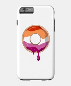 Lesbian Cases - Lesbian Pride Donut Phone Case TP1503 19 - Lesbian Flag Lesbian Pride Donut